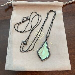 Kendra Scott Alex Gunmetal Pendant Necklace